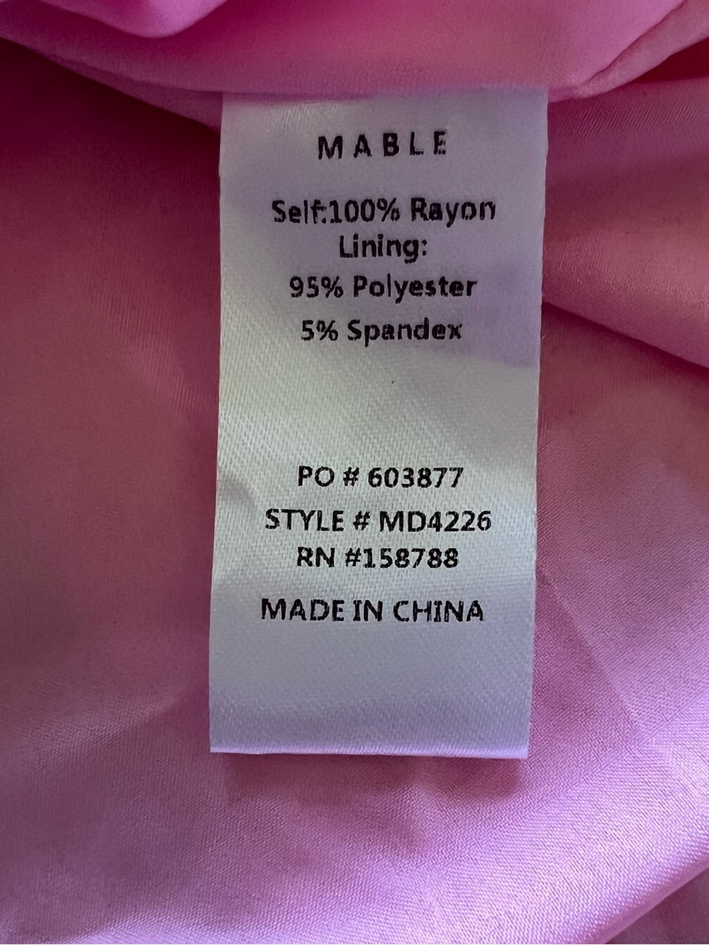 Mable by Anthropologie Pink Puff Sleeve Babydoll Mini Dress Lined Womens Medium - Picture 10 of 10